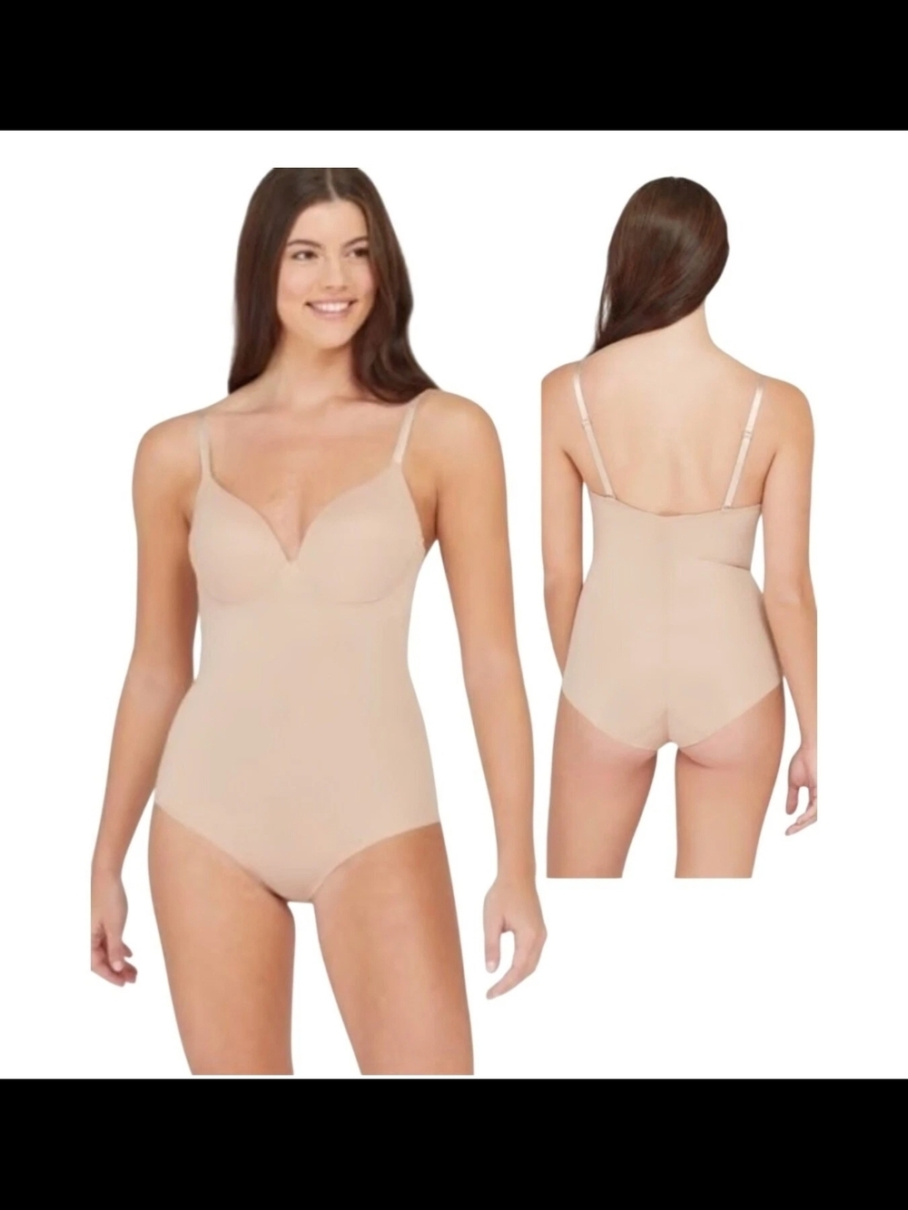 Assets By Spanx Nude Seamless Shaping Bodysuit